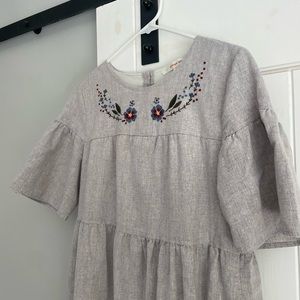 Orange Creek Embroidered Linen Medium Dress